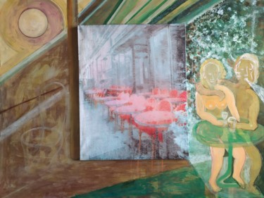 Dans le vacarme enivrant de la rouille Painting titled "Dans le vacarme eni…" by Rbio, Original Artwork, Acrylic Mounted on Wood Stretcher frame