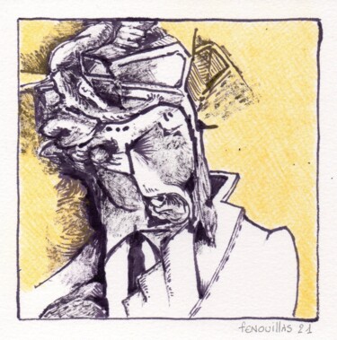 C'est bien lui. Dessin intitulée "C'est bien lui." par Jean-Bernard Fenouillas, Œuvre d'art originale, Encre