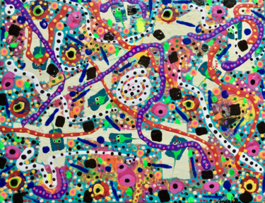 「Formulation of Chaos」というタイトルの絵画 Adam Kamhiによって, オリジナルのアートワーク, アクリル