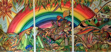 图画 标题为“Somewhere UNDER the…” 由Tereza De Almeida De Giorgi (Kaomento), 原创艺术品, 墨