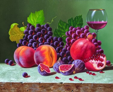 Painting titled "Still life" by Shahen Aleksandryan, Original Artwork, Oil