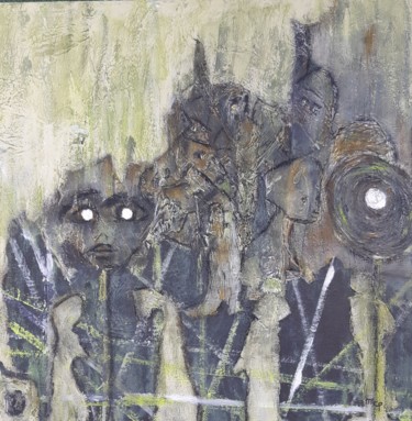 Peinture intitulée "La marche" par Marie-Claire Pozzobon, Œuvre d'art originale, Acrylique