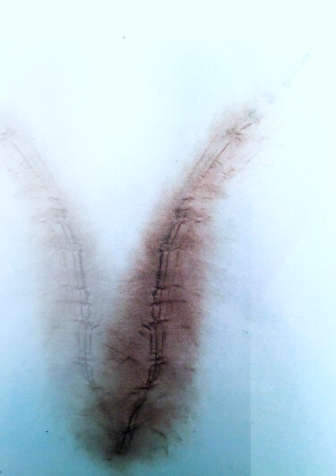 Digitale Kunst mit dem Titel "bones of the plant" von Katherine Lee, Original-Kunstwerk, 2D digitale Arbeit