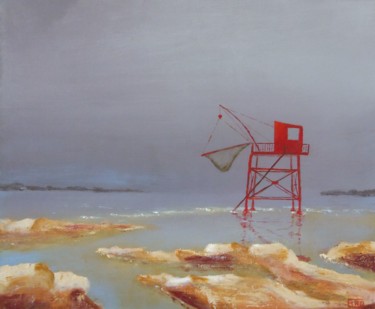 Pintura titulada "Marée basse" por André Robert Deschamps, Obra de arte original, Acrílico