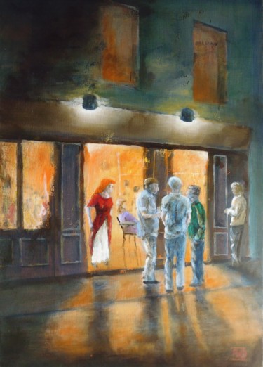 Pintura titulada "Dans la chaleur de…" por André Robert Deschamps, Obra de arte original, Acrílico