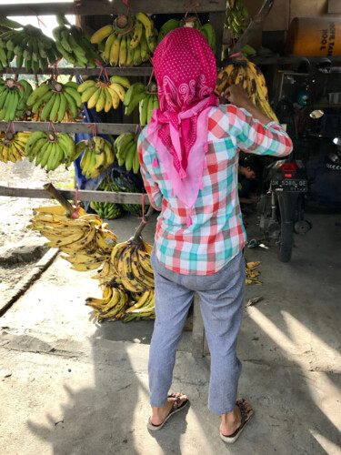 Photography titled "banana harvest, Bali" by Katherine Lee, Original Artwork, Digital Photography