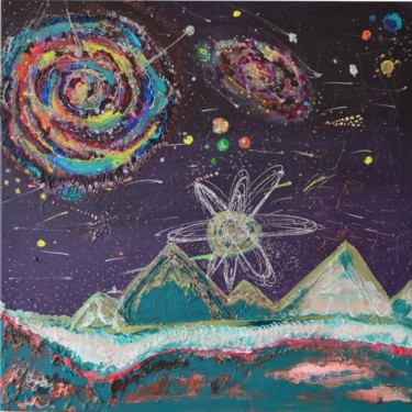Pintura titulada "Ägypten und der Ste…" por Valerijana Krasniqi, Obra de arte original, Acrílico