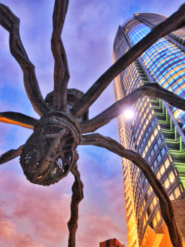 数字艺术 标题为“the giant spider an…” 由Katherine Lee, 原创艺术品, 2D数字工作