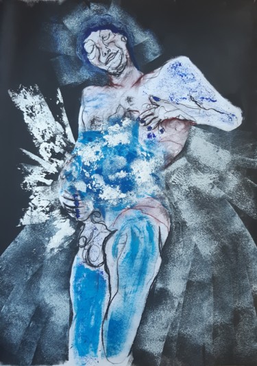 图画 标题为“Ce n est qu un rêve…” 由Evelyne Cassan, 原创艺术品, 粉彩
