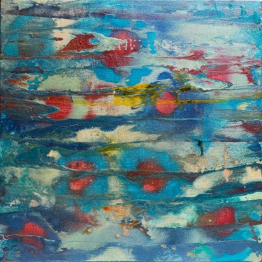「Rote Monde」というタイトルの絵画 Valerijana Krasniqiによって, オリジナルのアートワーク, スプレー式塗料