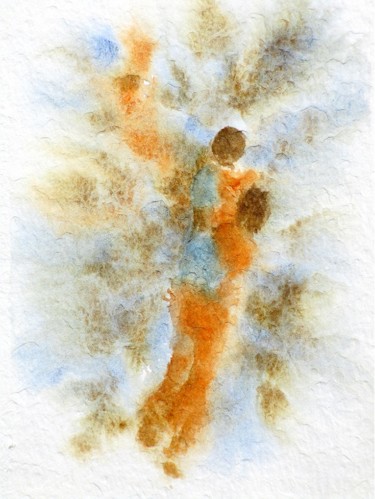 Peinture intitulée "Aquarelle 1" par Jacqueline Pascaud, Œuvre d'art originale, Aquarelle Monté sur Autre panneau rigide