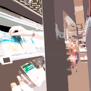 Digitale Kunst getiteld "blisters and stores…" door Henry Pouillon, Origineel Kunstwerk, 2D Digital Work