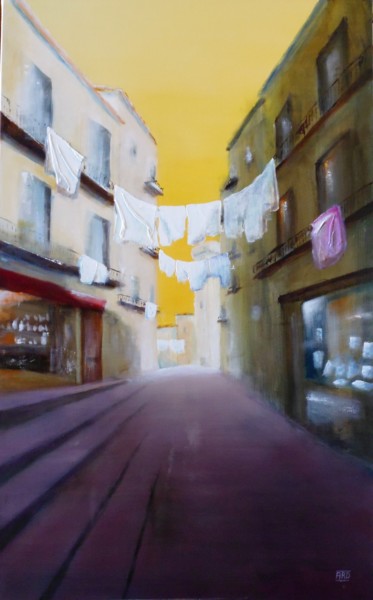 Pintura titulada "Vuu au sud - 28" por André Robert Deschamps, Obra de arte original, Acrílico