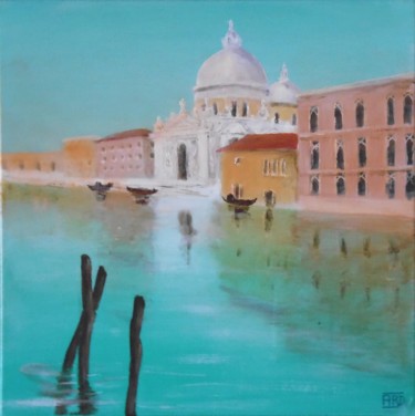 Pintura titulada "Venise 1904 Eglise…" por André Robert Deschamps, Obra de arte original, Acrílico