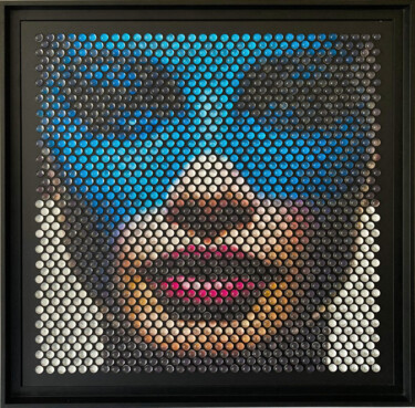 Schilderij getiteld "OUPS" door Laurent Gros, Origineel Kunstwerk, Foto Montage Gemonteerd op Aluminium