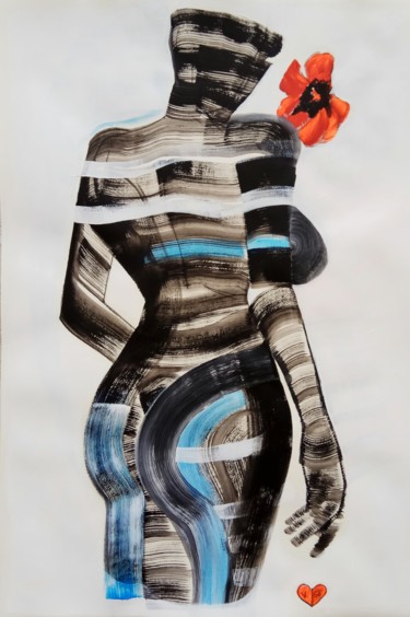 Into the heart of tulip. В сердце Тюльпана. 图画 标题为“Into the heart of t…” 由Victoria Golovina, 原创艺术品, 丙烯