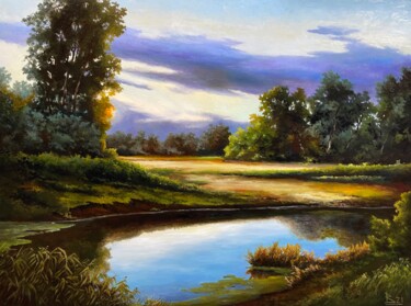 In the morning hours Painting titled "In the morning hours" by Oleg Baulin, Original Artwork, Oil