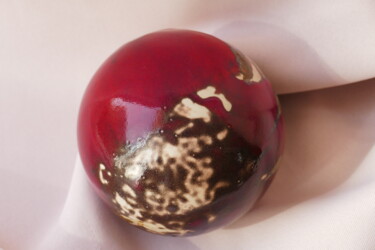 BOULE émaillée Rouge / Marron 雕塑 标题为“BOULE émaillée Roug…” 由L'Atelier De Nanou, 原创艺术品, 兵马俑