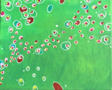 Painting titled "Silver springs" by Veera Zukova, Original Artwork, Acrylic