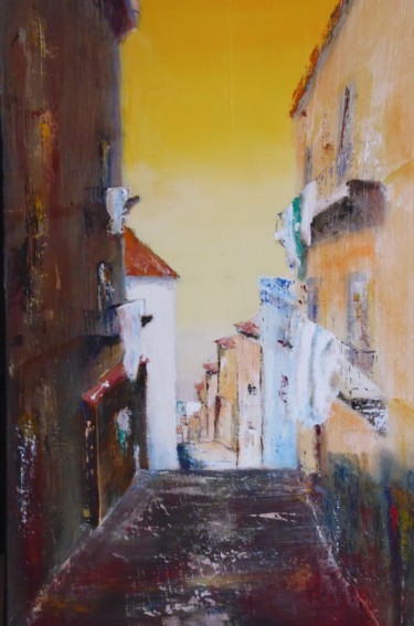 Pintura titulada "Vu au sud 14" por André Robert Deschamps, Obra de arte original, Acrílico