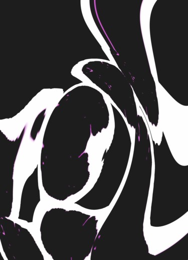 Arte digital titulada "BLACK ROSE" por Ro Model, Obra de arte original, Pintura Digital