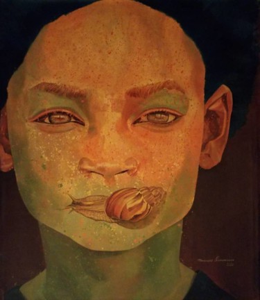 绘画 标题为“Slow and steady you…” 由Benedict Olorunnisomo, 原创艺术品, 丙烯