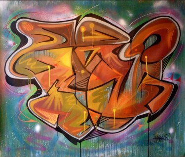 Peinture intitulée "Cent Titres quarant…" par Saname, Œuvre d'art originale, Acrylique