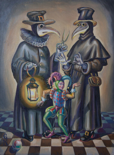 Peinture intitulée "Mystery" par Greg Known, Œuvre d'art originale, Huile
