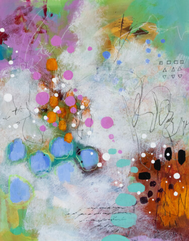 Peinture intitulée "Le chant des crique…" par Chantal Proulx, Œuvre d'art originale, Acrylique Monté sur Autre panneau rigide