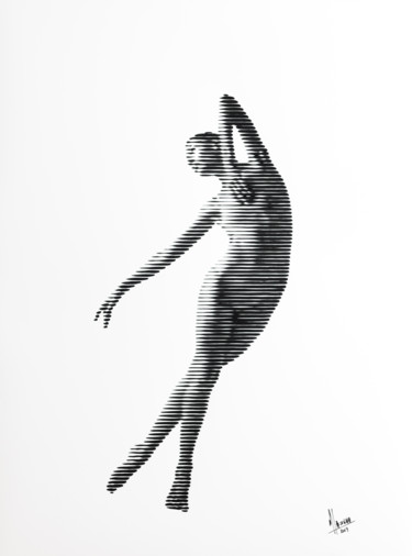 绘画 标题为“Bailarina 07” 由Miguel Angel Lozano Bonora, 原创艺术品, 丙烯 安装在木板上