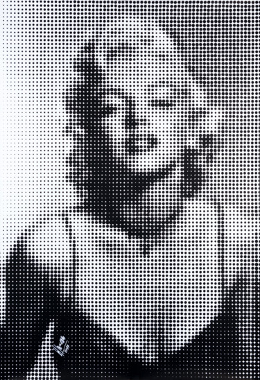 Blonde dots Ζωγραφική με τίτλο "Blonde dots" από Miguel Angel Lozano Bonora, Αυθεντικά έργα τέχνης, Ακρυλικό