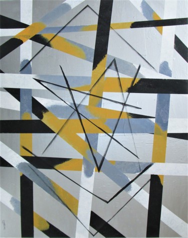 Peinture intitulée "Étude 9G" par Claude Gascon, Œuvre d'art originale, Acrylique