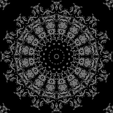 Gothic Mandala Arte digital titulada "Gothic Mandala" por Mrn, Obra de arte original, Trabajo Digital 2D