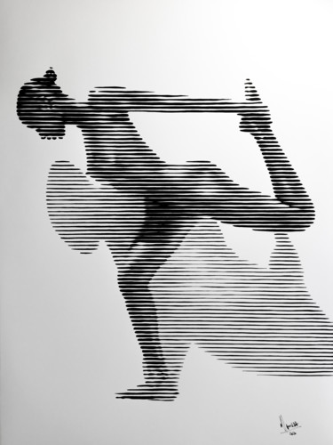 绘画 标题为“Desnudo 2020 04” 由Miguel Angel Lozano Bonora, 原创艺术品, 丙烯