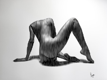 Desnudo 2020 06 绘画 标题为“Desnudo 2020 06” 由Miguel Angel Lozano Bonora, 原创艺术品, 丙烯
