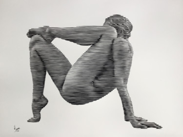 绘画 标题为“Desnudo 2020 11” 由Miguel Angel Lozano Bonora, 原创艺术品, 丙烯