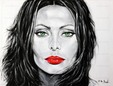 Pintura titulada "Sophia Loren ritrat…" por Ornella Di Scala, Obra de arte original, Acrílico