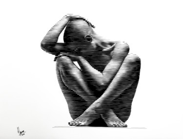 绘画 标题为“Desnudo ST 08” 由Miguel Angel Lozano Bonora, 原创艺术品, 丙烯