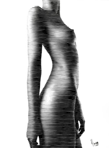 绘画 标题为“Desnudo ST 12” 由Miguel Angel Lozano Bonora, 原创艺术品, 丙烯