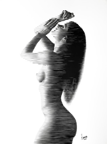 绘画 标题为“Desnudo ST 16” 由Miguel Angel Lozano Bonora, 原创艺术品, 丙烯