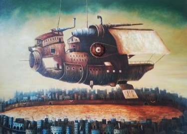绘画 标题为“Who we are, where w…” 由Tony Rodriguez(Juan Antonio Rodriguez Ol, 原创艺术品, 油