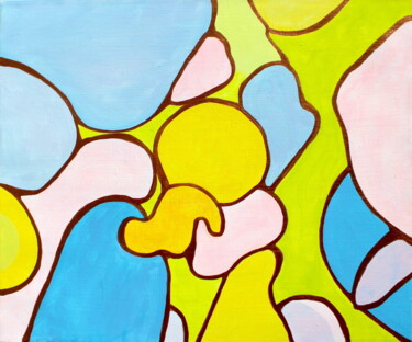 Painting titled "54. "Orchidea (Gold…" by Veera Zukova, Original Artwork, Acrylic