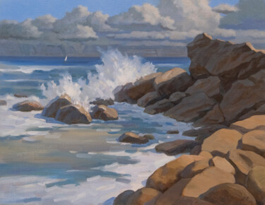 Malerei mit dem Titel "Before the storm" von Andrey Pingachev, Original-Kunstwerk, Öl
