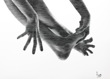 绘画 标题为“Ingravidez 05” 由Miguel Angel Lozano Bonora, 原创艺术品, 丙烯 安装在木板上