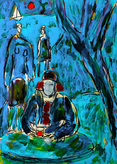 Painting titled "Elixir" by Jean Mirre, Original Artwork, Oil