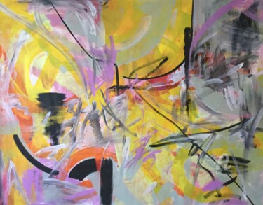 Expression Peinture intitulée "Expression" par Viktoria Ganhao, Œuvre d'art originale, Acrylique
