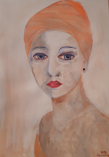 Pintura intitulada "Fatima" por Sílvia Neto, Obras de arte originais, Acrílico