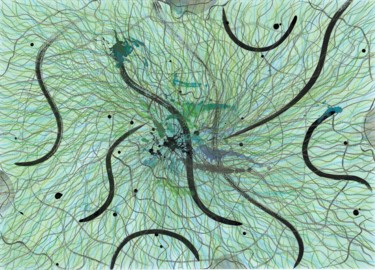 Blot | Number 1 Drawing titled "Blot | Number 1" by Ivan Klymenko, Original Artwork, Conté