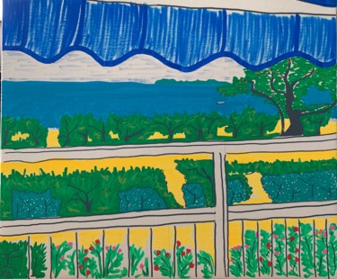 绘画 标题为“Le rêve du 205” 由Renaud Lambert, 原创艺术品, 标记