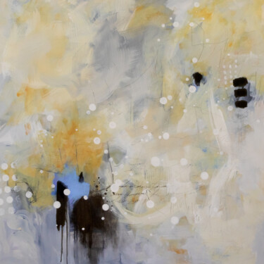 Ces liens qui nous unissent Painting titled "Ces liens qui nous…" by Chantal Proulx, Original Artwork, Acrylic Mounted on Wood Stretcher frame